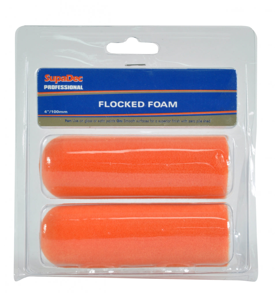 Supa Dec Flocked Foam Rollers 2 Piece