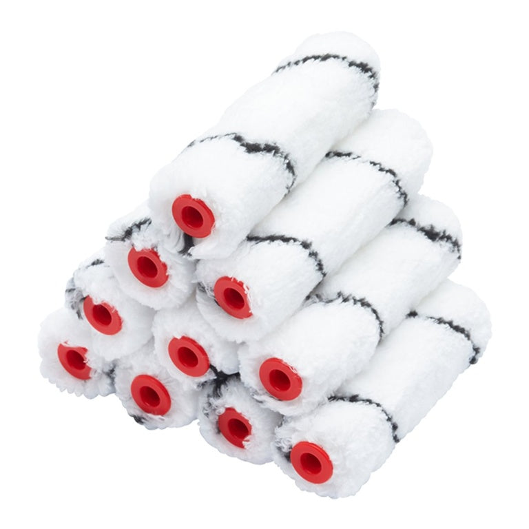 Pro Dec Advance 4" Microfibre Med Pile Mini Rollers Pack 10