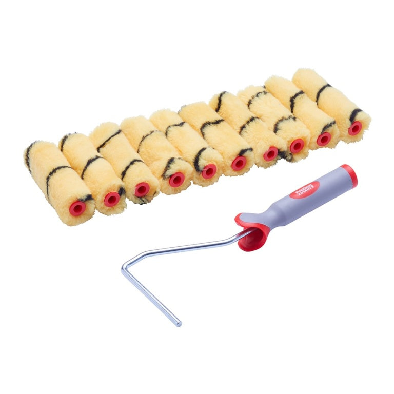 Pro Dec 4" Medium Pile Mini Roller & Frame Pack 10