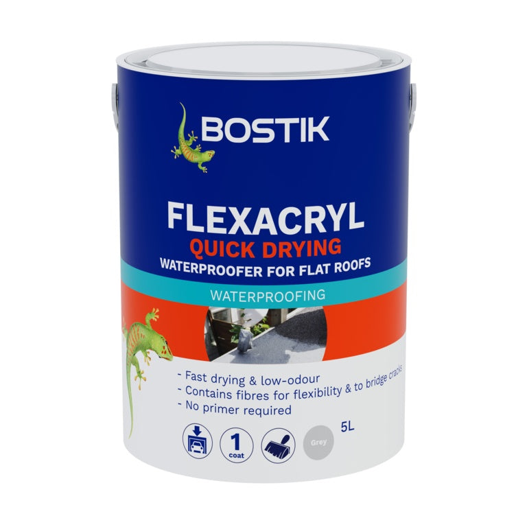 Bostik Flexacryl Waterproofer Solvent Free 5 L Grey