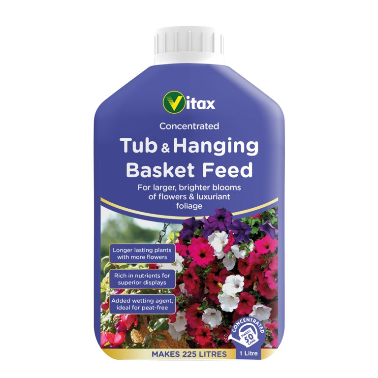 Vitax Liquid Feed For Tubs & Hanging Baskets 1 L
