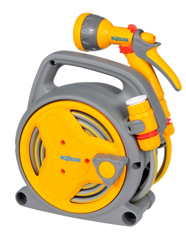 Hozelock Pico Reel With Hose/Fittings Spray Gun 10 M