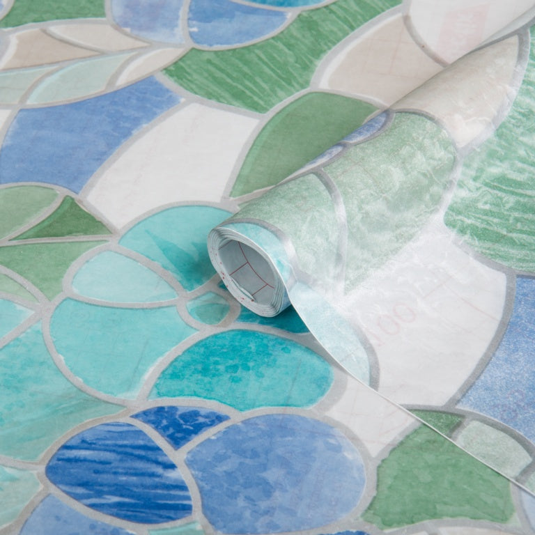 D C Fix�� Self Adhesive Film Lisboa Blue 45cm X 2m