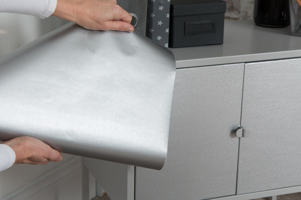D C Fix�� Self Adhesive Film Metallic Brush 45cm X 1.5m