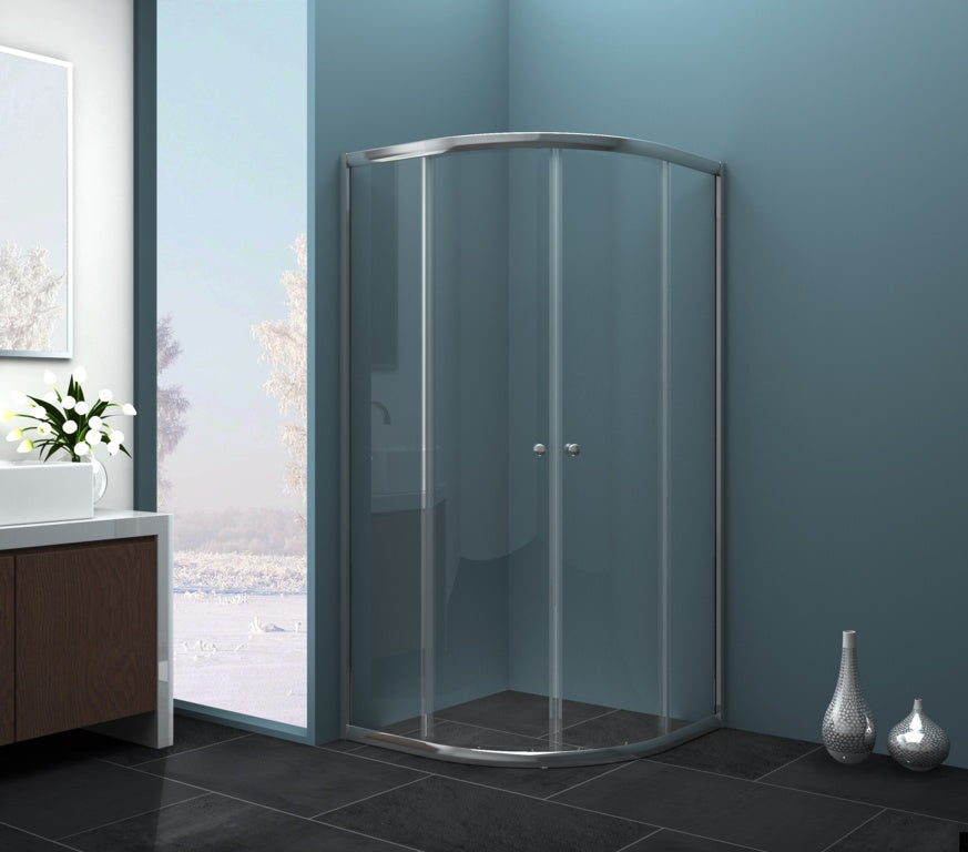 Supa Plumb Twin Sliding Quadrant Door 800mm X 800mm
