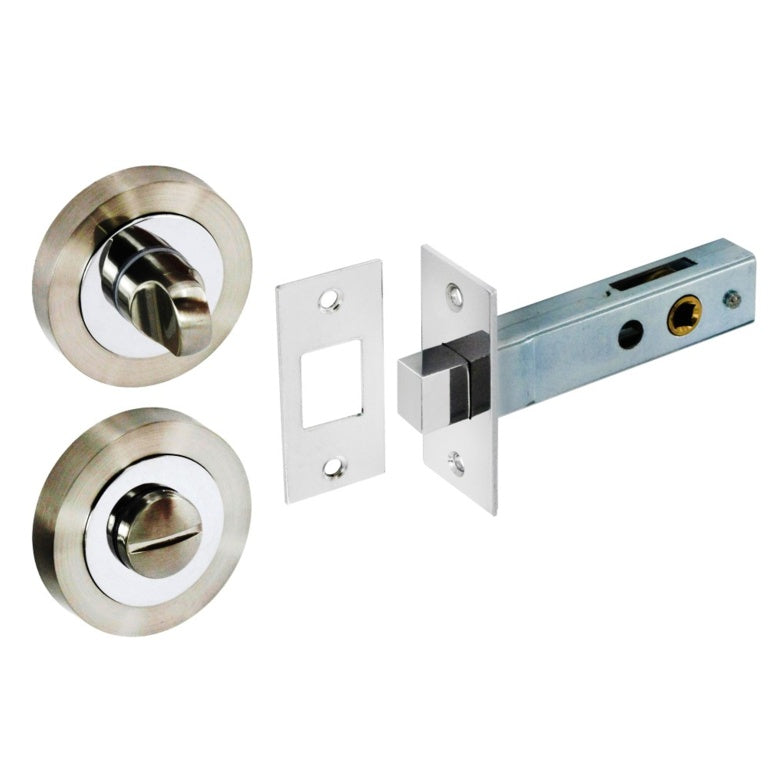 Securit Thumbturn With Deadbolt 50mm Sn/Cp