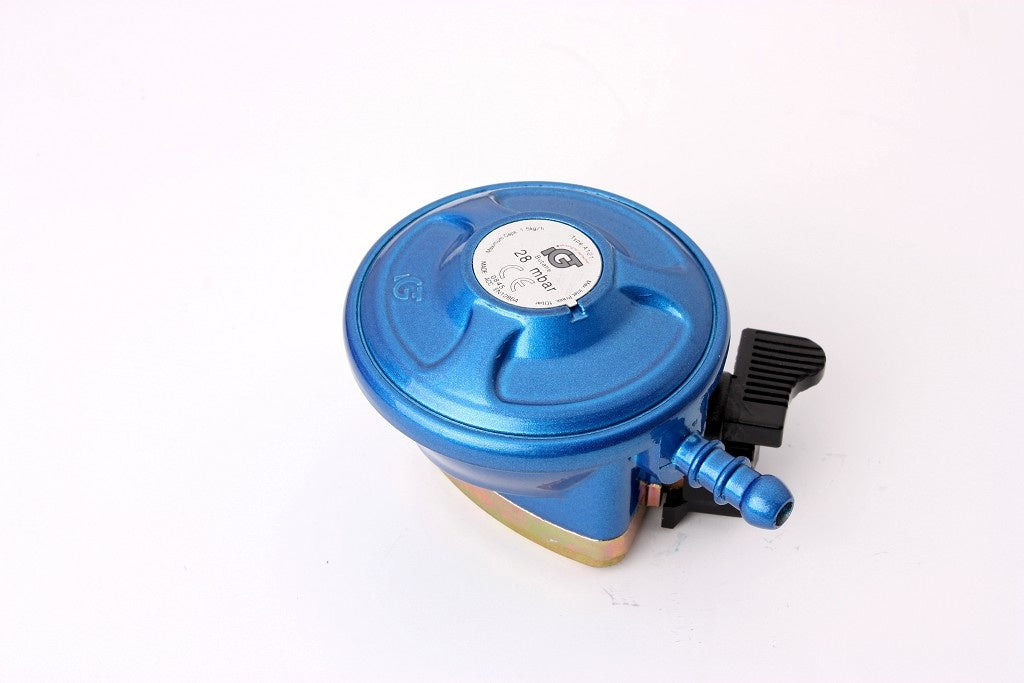 Lifestyle Butane 21mm Clip On Regulator Blue