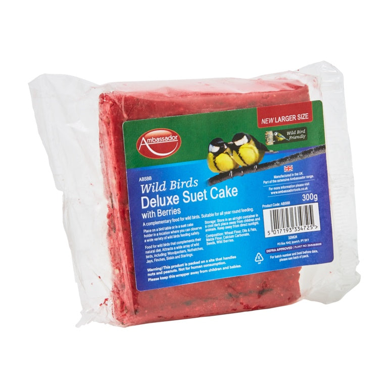 Ambassador Deluxe Suet Cake With Berries 300g