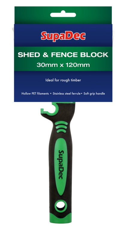 Supa Dec Shed And Fence Block Brush 30mm X 120mm