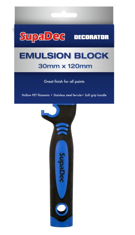Supa Dec Emulsion Block Brush 30mm X 120mm