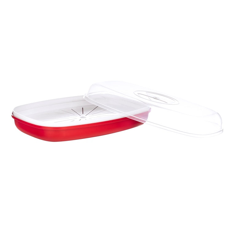 Pendeford Microwave It Fish Steamer Red