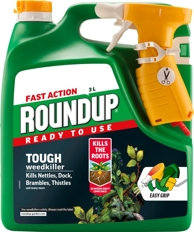 Roundup Fast Action Ready To Use Weedkiller 3 L