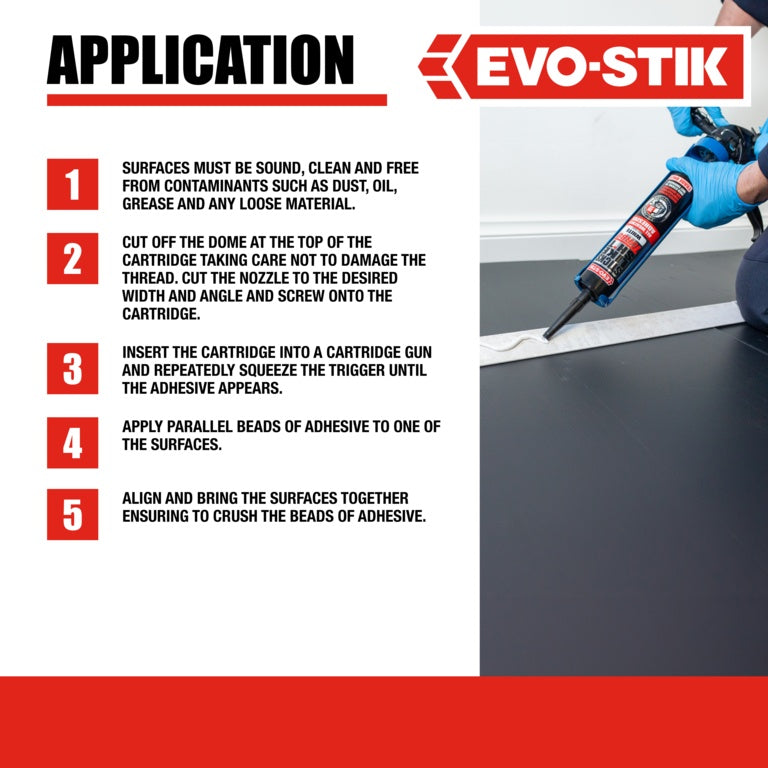 Evo Stik Sticks Like Sh*T Turbo White 290ml