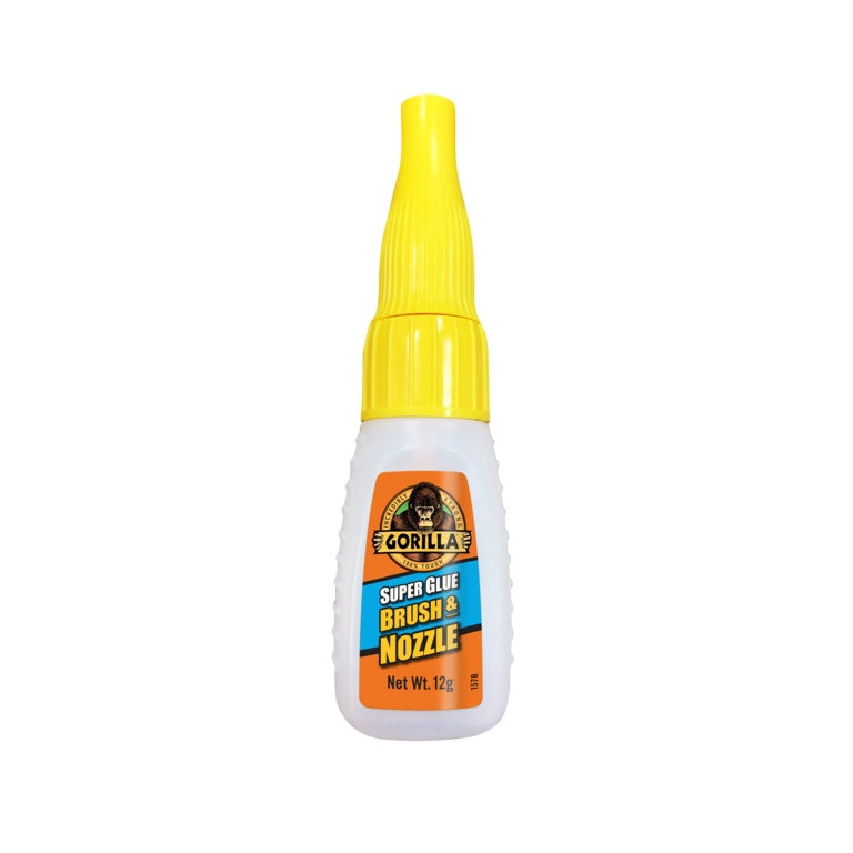 Gorilla Super Glue Brush & Nozzle 12g