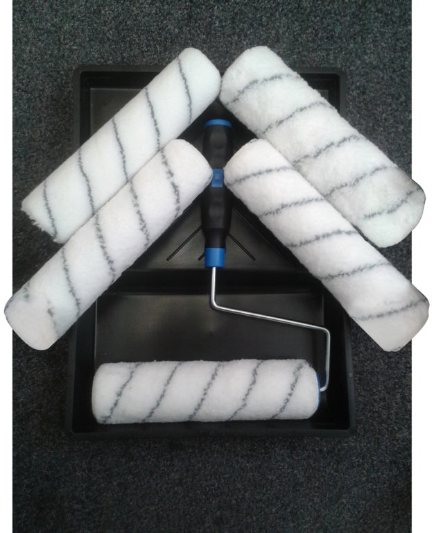 Supa Dec Roller And Tray Set With 5 Sleeves