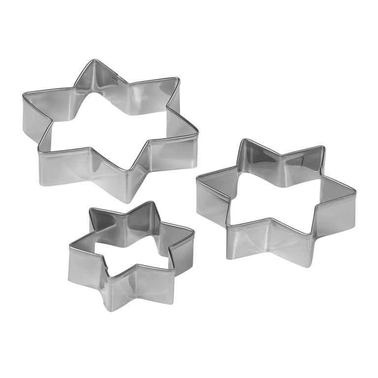 Tala Plain Star Cutters (Set Of 3)