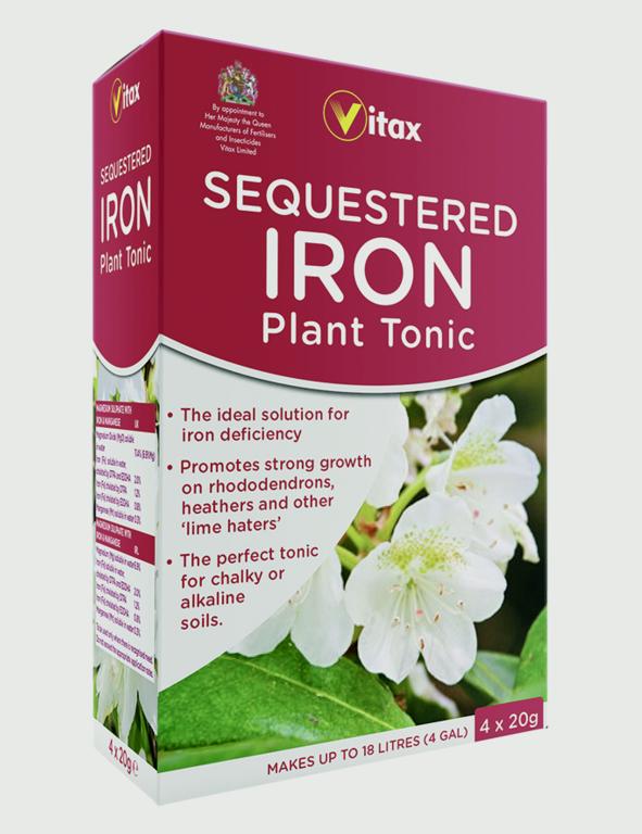 Vitax Sequestered Iron Plant Tonic 4 X 20g