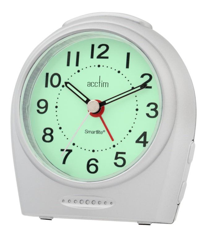 Acctim Astoria Smartlight Silent Sweep Alarm Silver