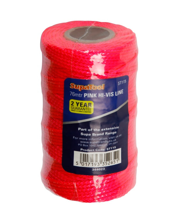 Supa Tool Hi Vis Line Pink 250ft