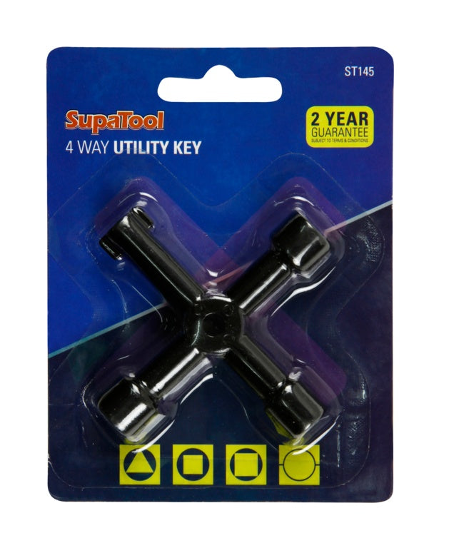 Supa Tool 4 Way Utility Key