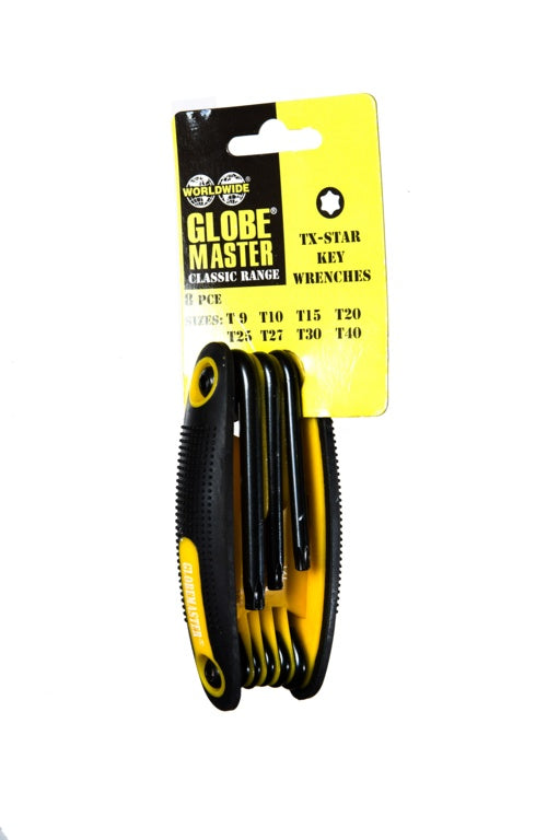 Globemaster Torx Tx Star���� Prof Scrwdriver T9,T10,T15,T20,T25,T27,T30,T40