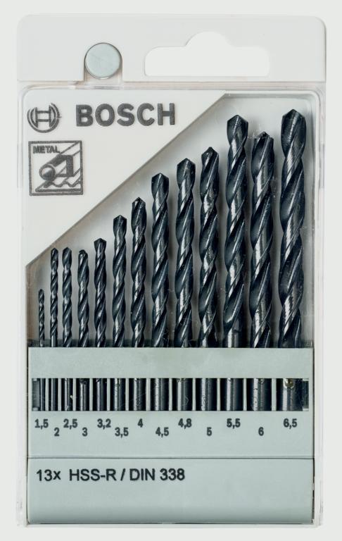 Bosch Metal Drill Bit Set Hss R Dn338 13 Piece