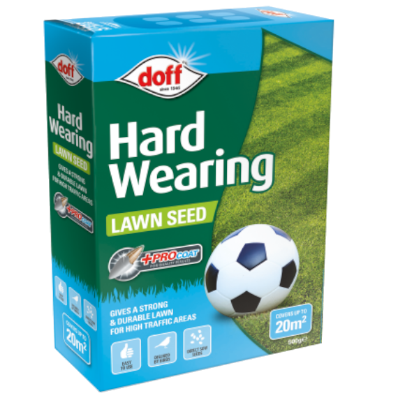 Doff Hardwearing Lawn Seed With Procoat 500g