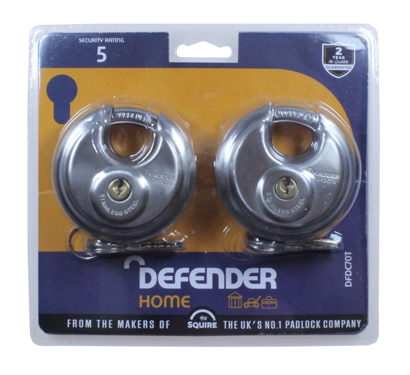 Defender Discuss Padlock 70mm