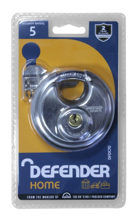 Defender Discus Padlock 70mm
