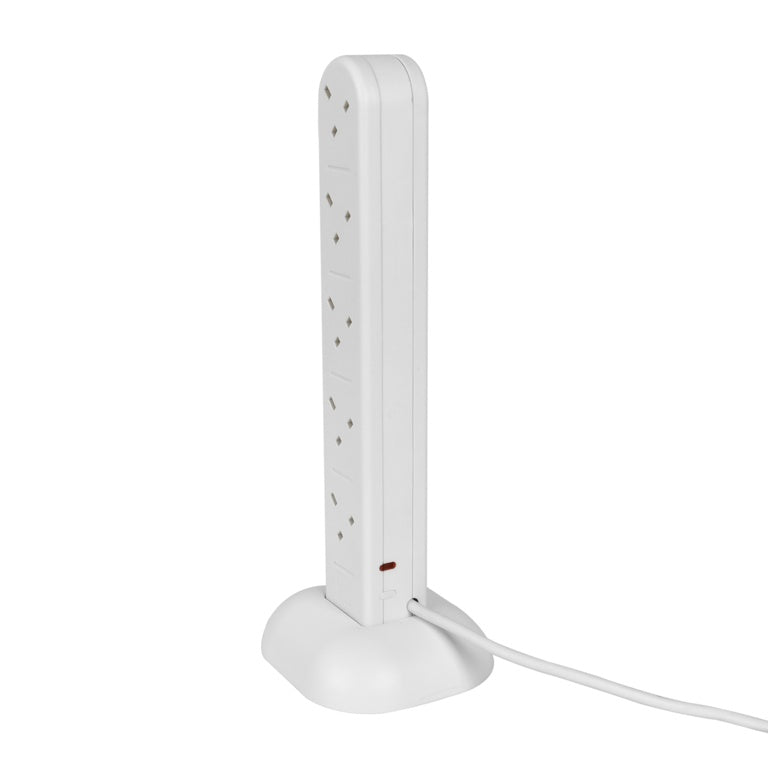 Securlec 10 Way Extension Lead 1m White