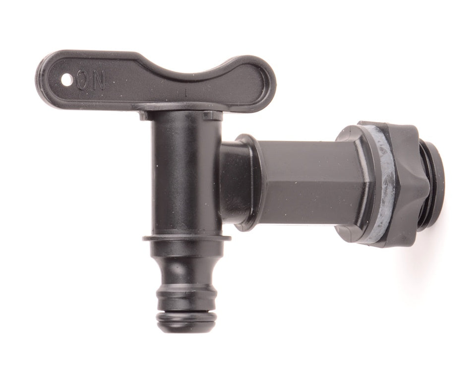 Alm Black Plastic Water Butt Tap