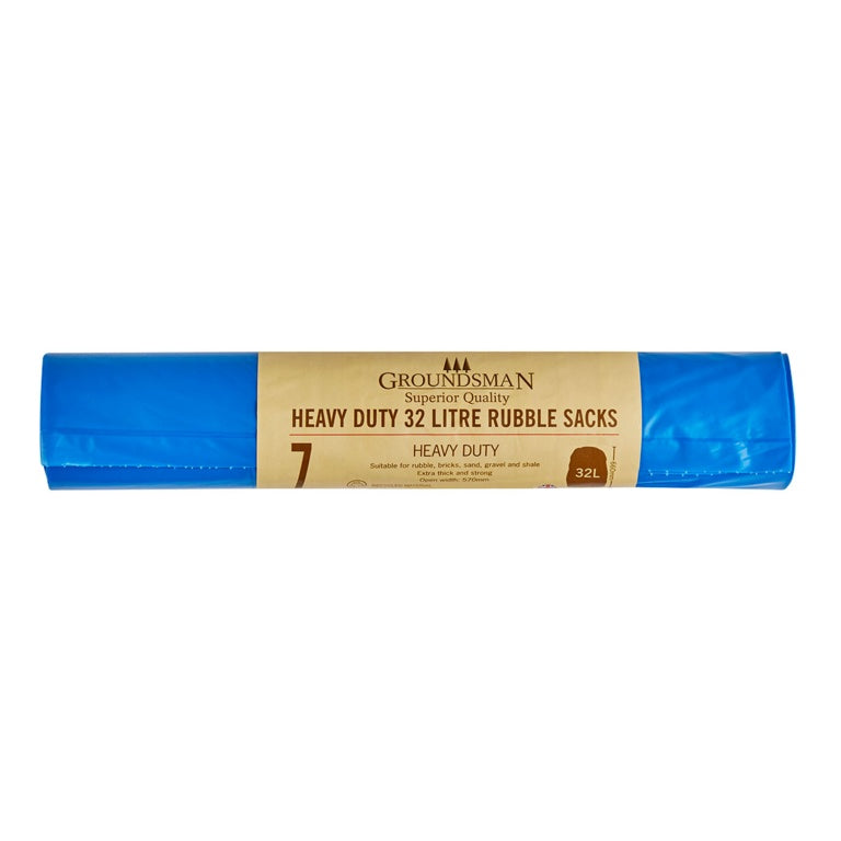 Groundsman Heavy Duty Rubble Sacks 32 L Roll Of 7