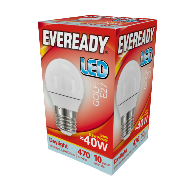 Eveready Led Golf 6w 480lm Daylight 6500k E27