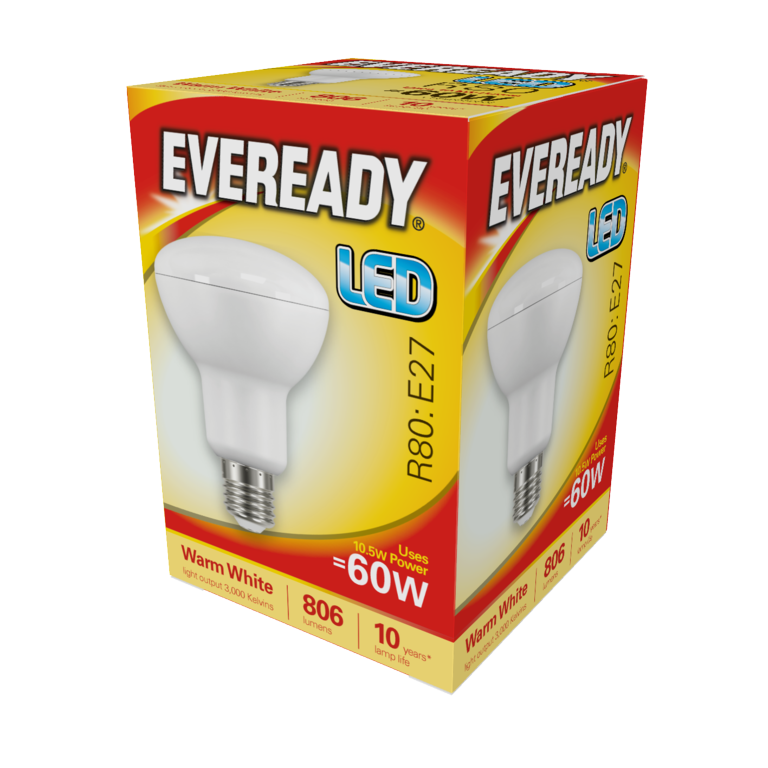 Eveready Led R80 10.5 W 806lm Warm White 3000k E27