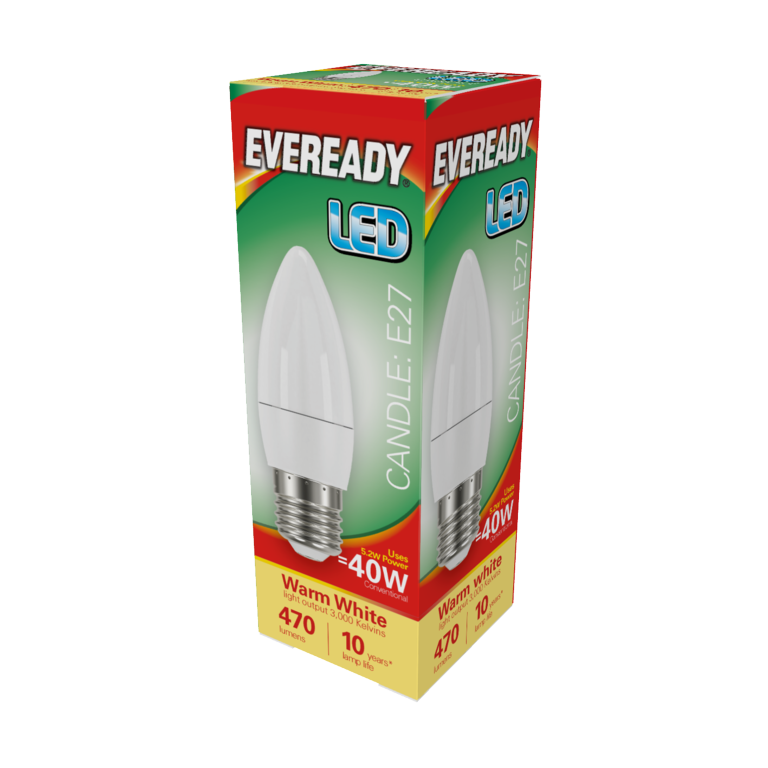 Eveready Led Candle 6 W 470lm Warm White 3000k E27