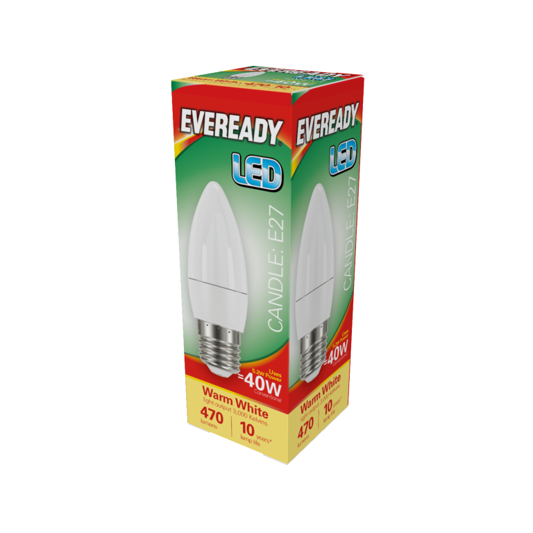Eveready Led Candle 6 W 480lm Daylight 6500k E27