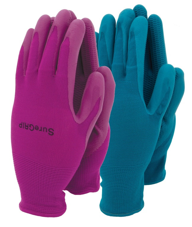 Town & Country Ladies Sure Grip Gloves Twin Pack