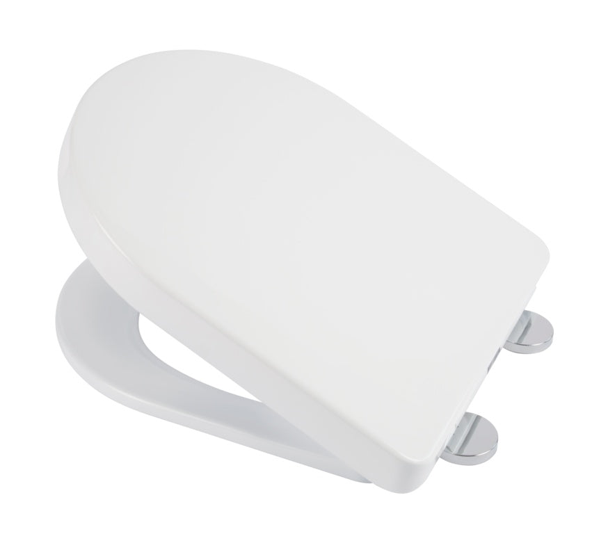 Croydex Eyre D Shaped White Seat