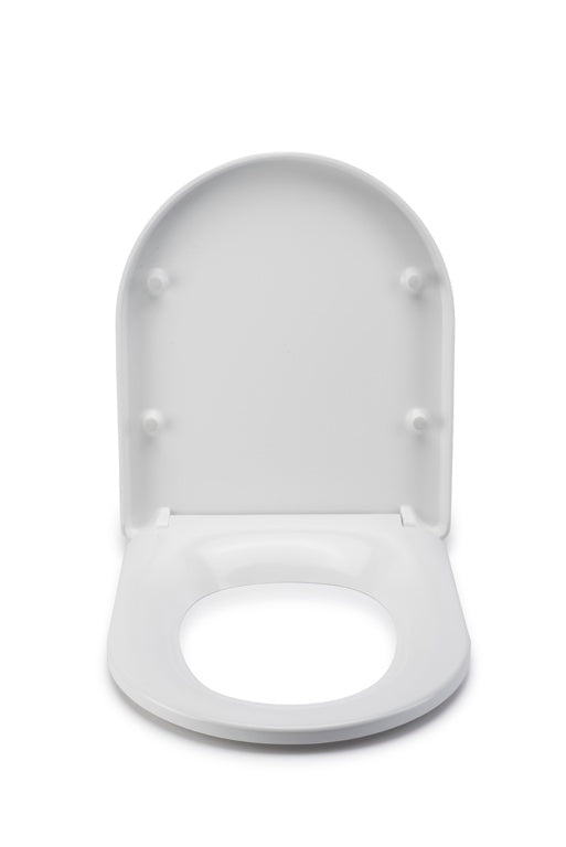 Croydex Eyre D Shaped White Seat