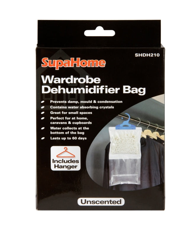 Supa Home Wardrobe Dehumidifier Bag 210g