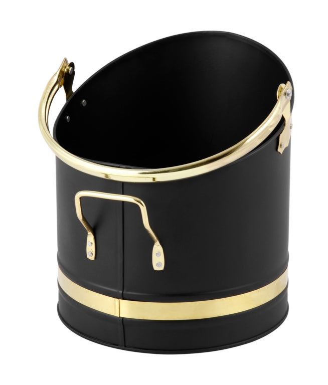 Hearth & Home Metal Coal Hod Matt Black