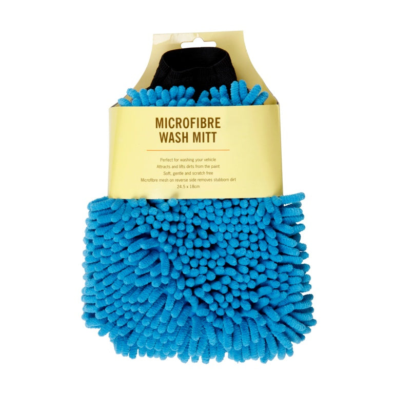 Groundsman Microfibre 2 In 1 Chenille Mitt 24.5 X 18cm