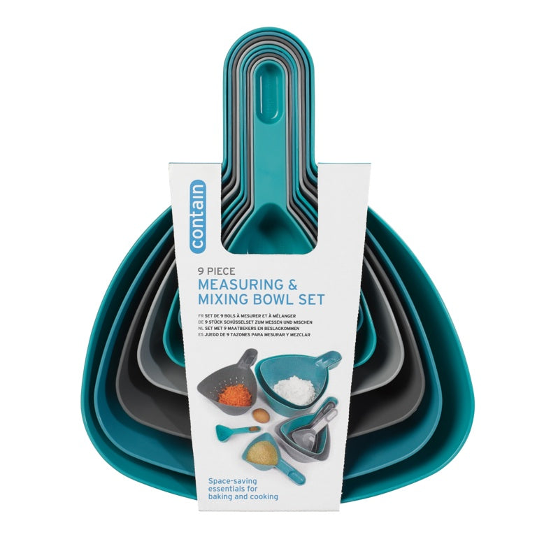 Chef Aid Measuring & Mixing Bowl Set 9 Piece