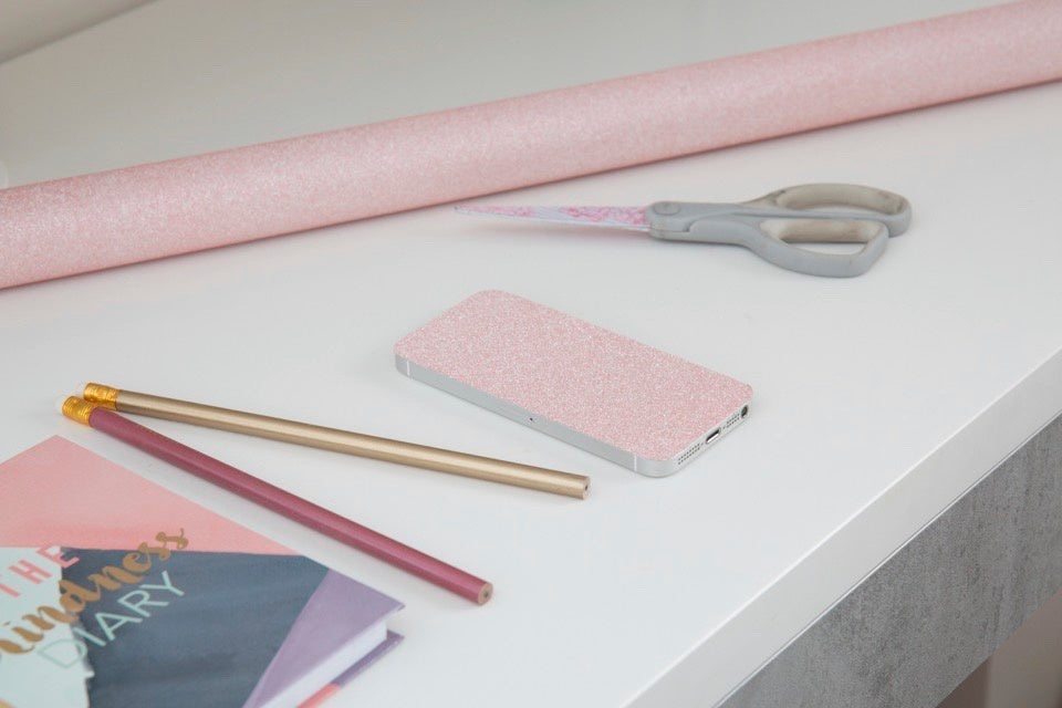 D C Fix�� Self Adhesive Film Glitter Pink 67.5cm
