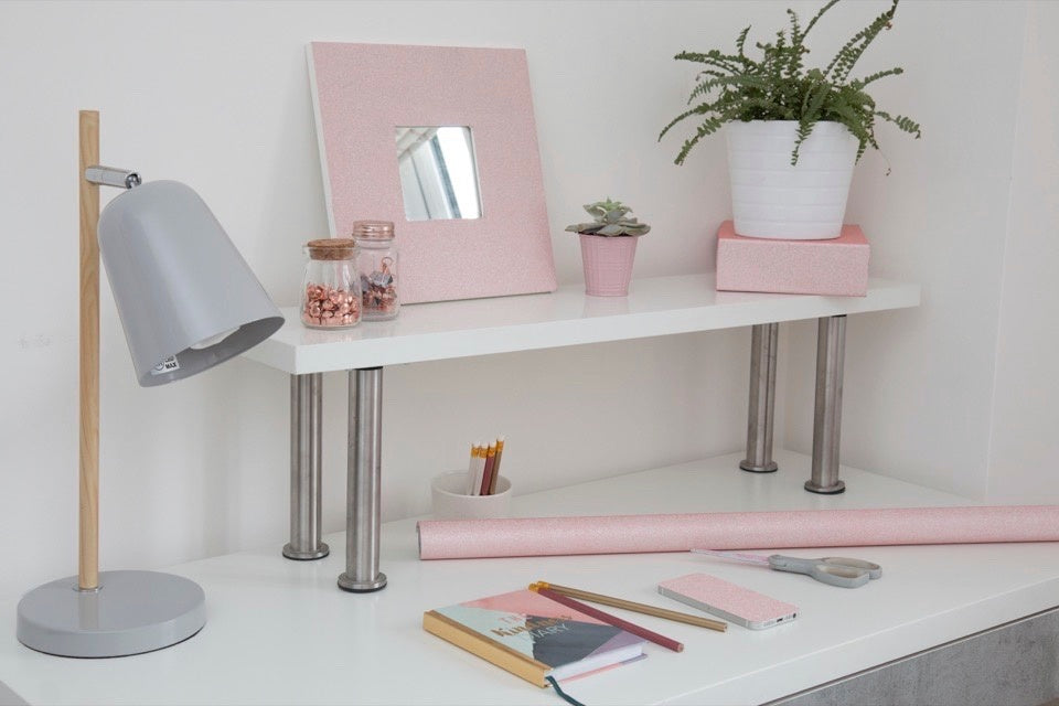 D C Fix�� Self Adhesive Film Glitter Pink 67.5cm