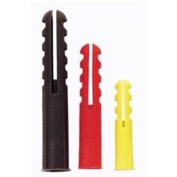 Rawlplug Plastic Expansion Plug Red Pack 100