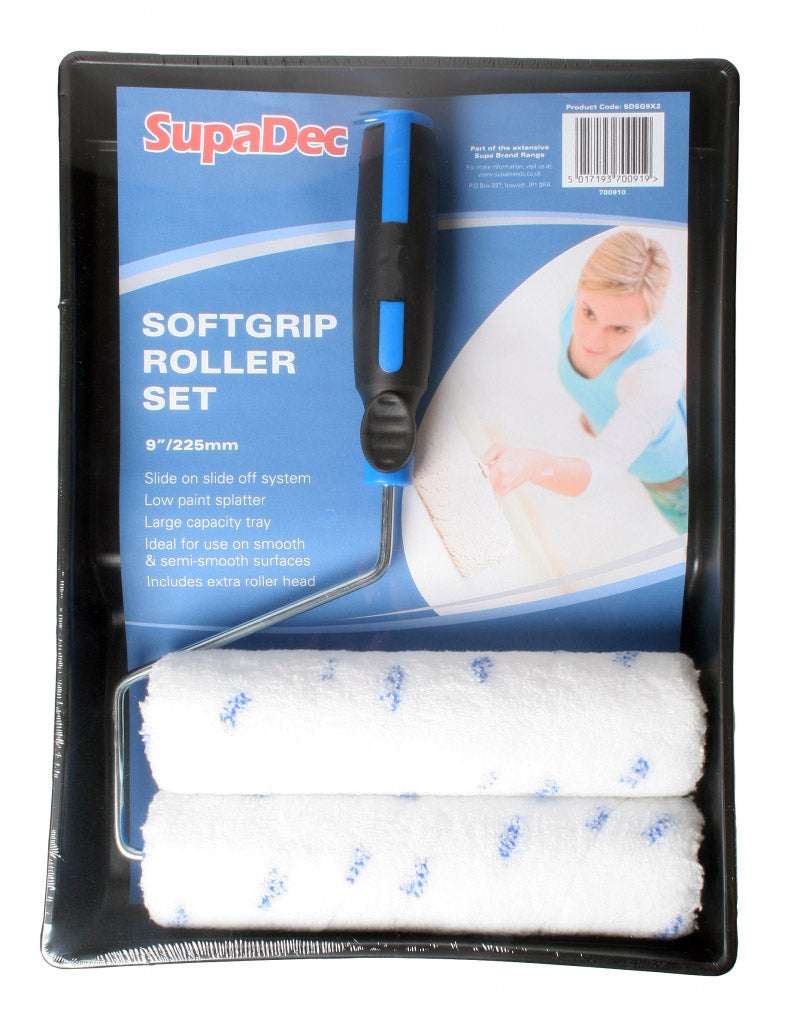 Supa Dec Softgrip Roller Set 9"/225mm