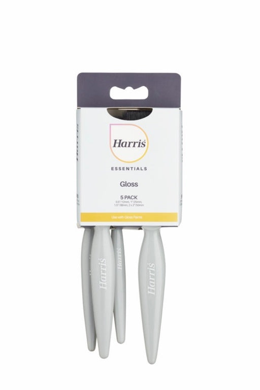 Harris Essentials Gloss Paint Brush Set Pack 5