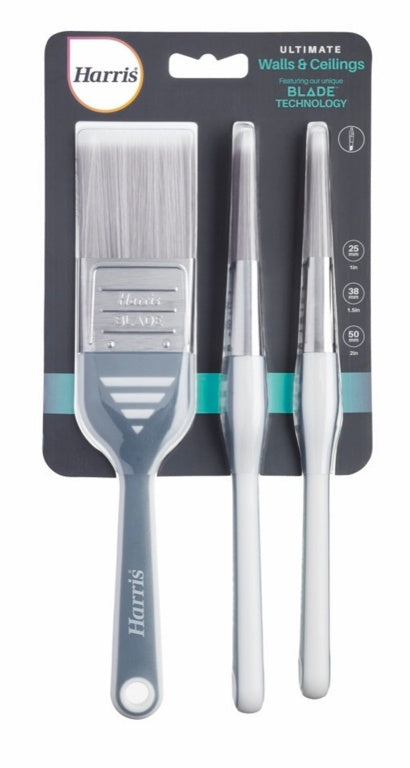 Harris Ultimate Wall & Ceiling Blade Paint Brush Pack 3