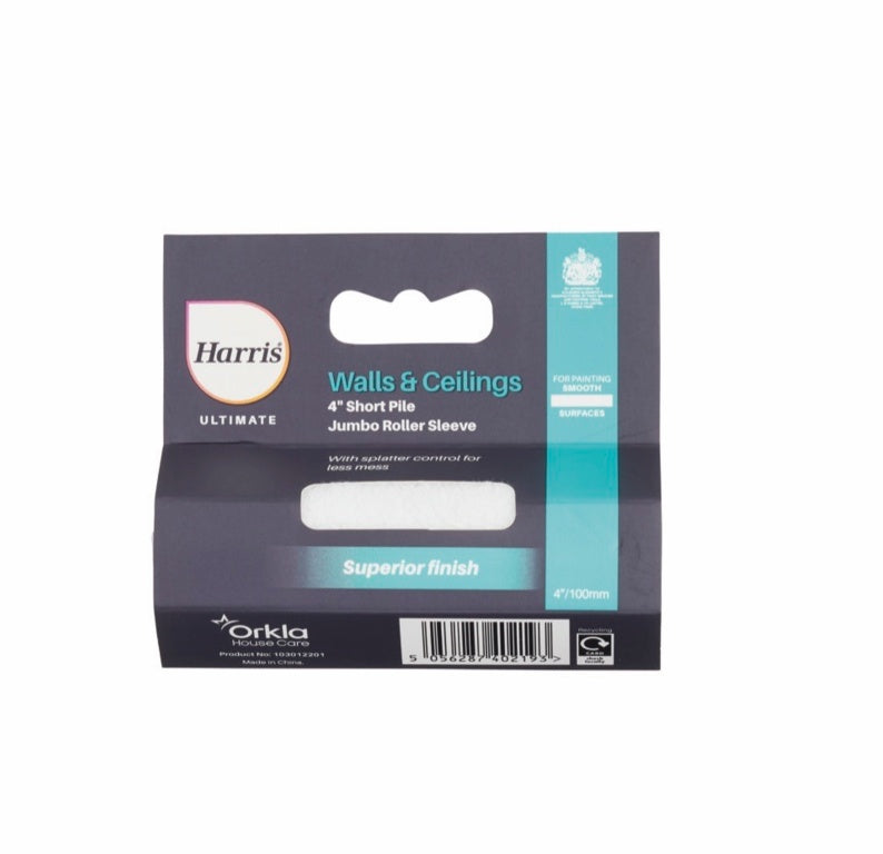 Harris Ultimate Wall & Ceiling Jumbo Sleeve 4" Short Pile